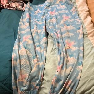 Enchanting Unicorn Blue Kids Lounge Pants